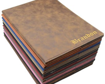 Business Portfolio, Personalized Portfolio, Engraved Leather Portfolio, Personalized Notepad, Personalized Notebook, Engraved Portfolio
