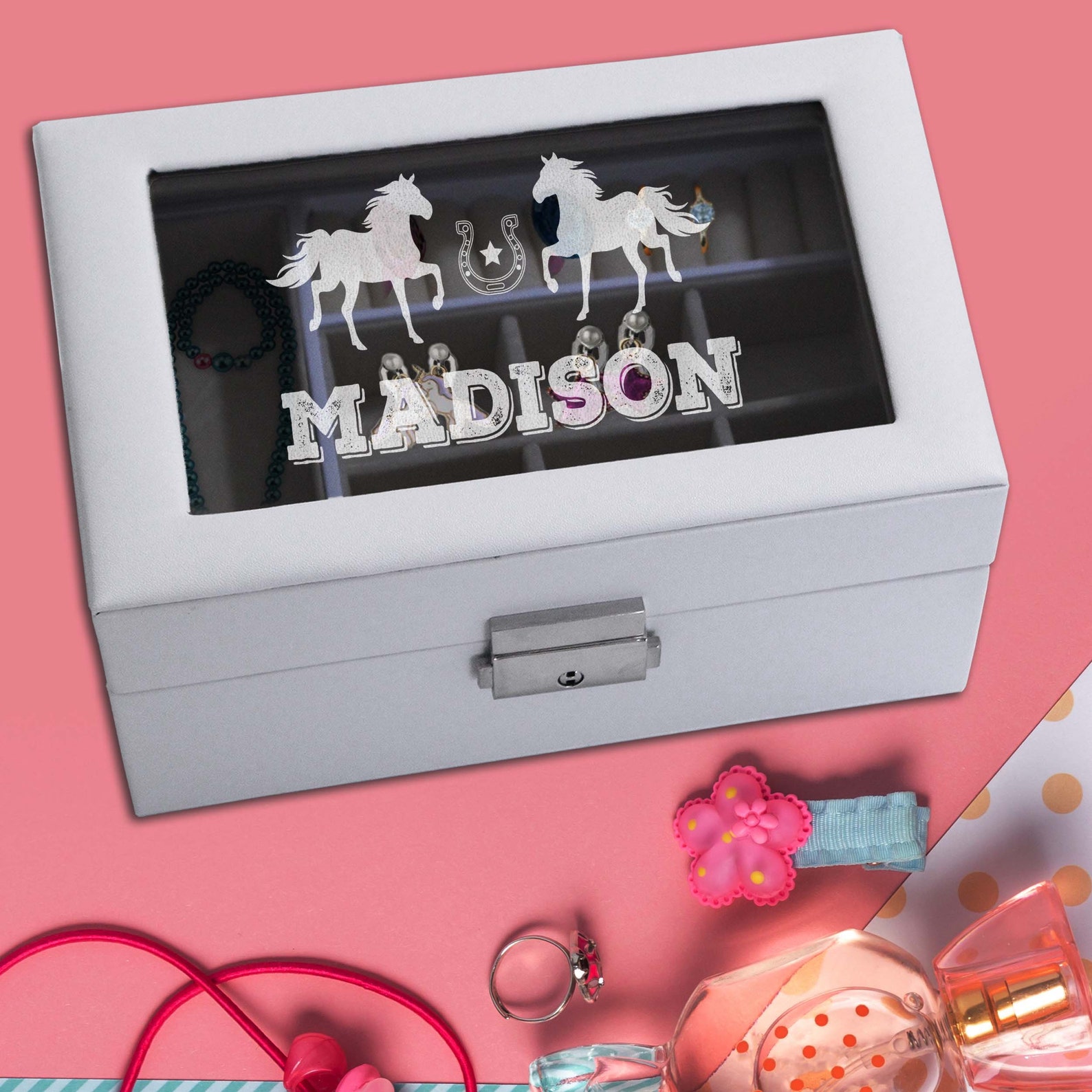 Personalized Kids Jewelry Box Custom Little Girls Jewelry Etsy