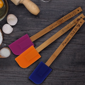 Spatulas, Silicone Cooking, Personalized Cooking Utensils, Engraved Spatula, Bridal Shower Decor, Wedding Shower Gifts, Baker Gift, Spatula