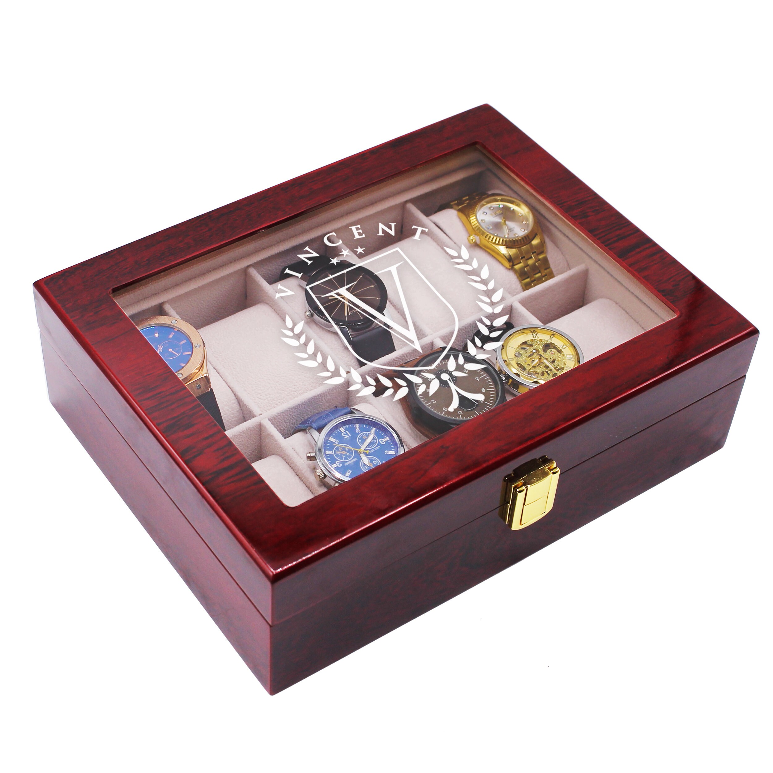 Watch Display Case Personalized Watch Box Wood Custom Etsy Ireland