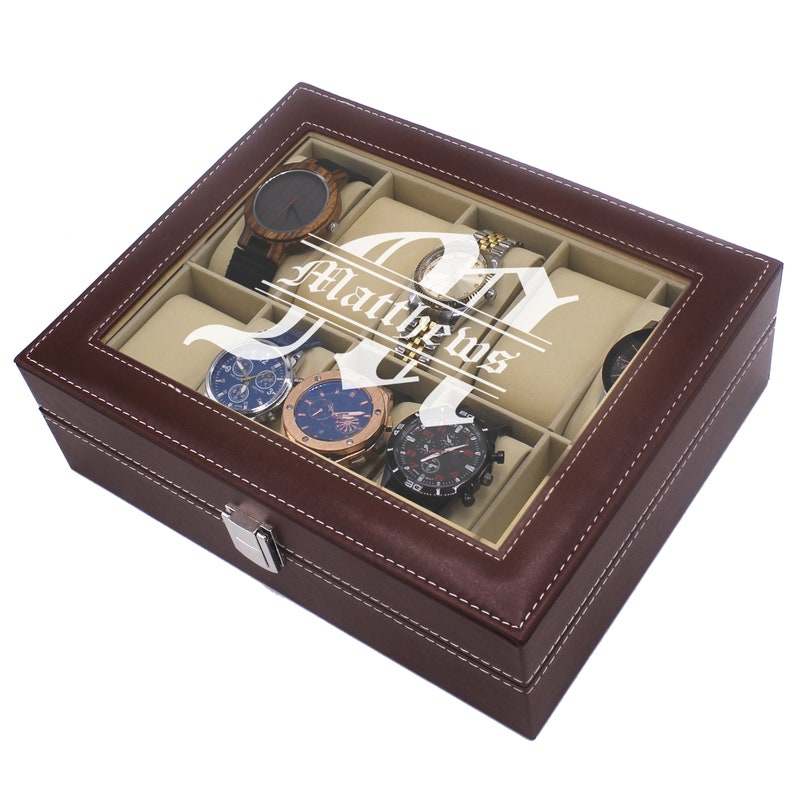 Engraved Watch Box Watch Box for Men Watch Holder Watch Etsy