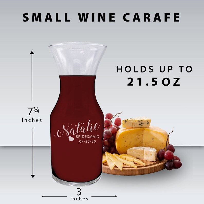 Wine Carafe Set Custom Wine Carafe Glasses Wine Decanter Set Etsy