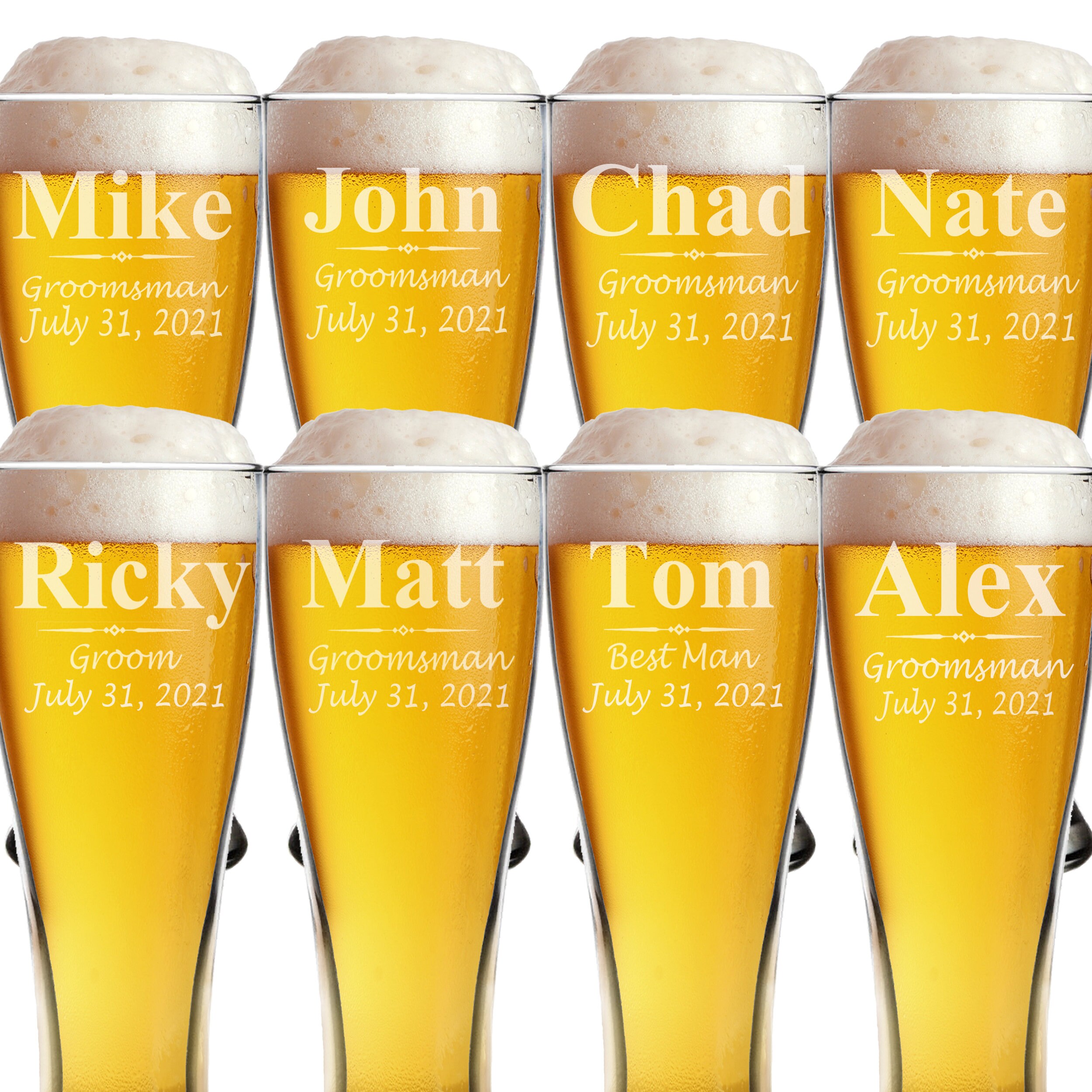 Personalized Beer Glasses Engraved Beer Glass Monogram Beer Etsy