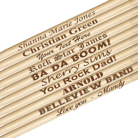 Drumstick Size 5A 1 Pair Personalized Drumsticks Gift for