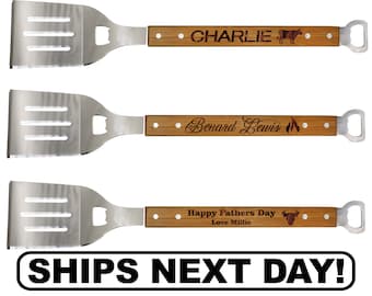 Personalized Grill Spatula, Engraved Grilling Spatula, Custom Grill Accessories, Monogrammed Grill Spatula, Dad Grill Gift, Gift for Grill