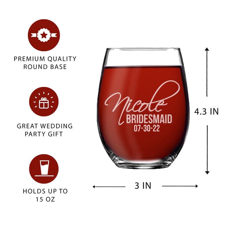 Personalized Stemless Wine Glasses Etched Wine Glasses Etsy