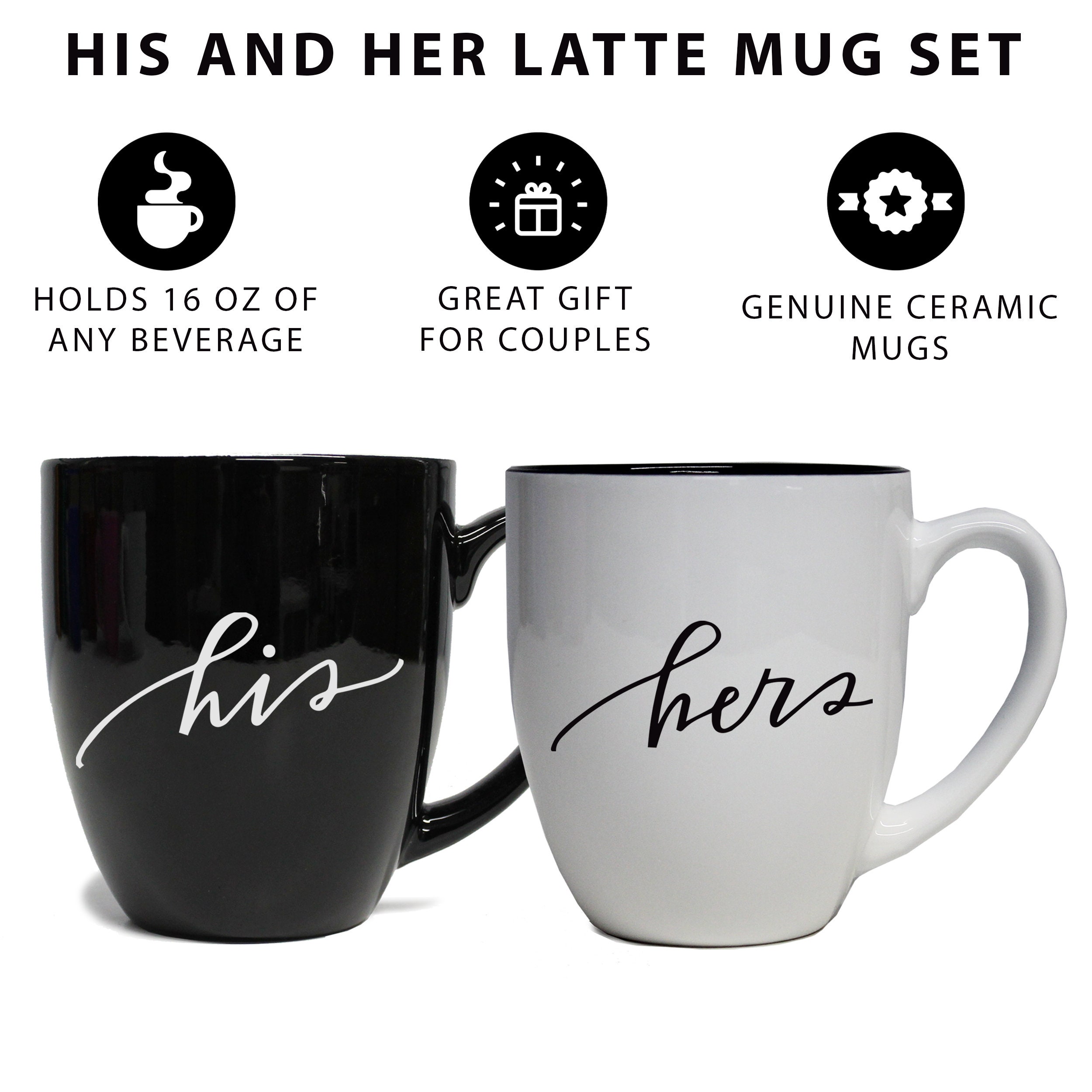 His and Her Coffee Mugs, His and Her Coffee Cups, His and Hers Coffee Mugs,  His and Hers Coffee Cups, His Coffee Cup Mug, Her Coffee Cup Mug 