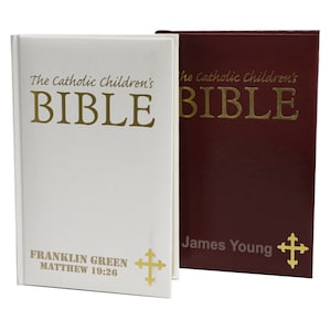 Personalized Bible, Custom Bible, Catholic Gifts, Christening Gift, Childrens Bible, Christian Gifts for Kids, First Communion Gift, Baptism