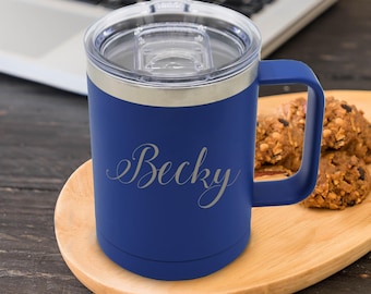 Insulated Coffee Mug, Stainless Steel Coffee Cup, Custom Personalized Insulated Coffee Tumbler, Insulated Travel Coffee Mug