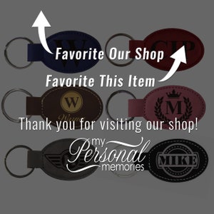 Personalized Keychain, Engraved Keychain, Custom Key Chain, Initial Keychain, Personalized Keyring, Keychain with Name, ROUND image 8