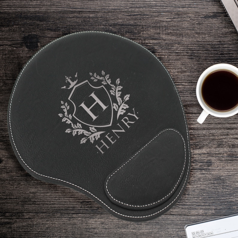 Mouse Pad Personalized Mouse Pad With Wrist Rest Mousepad Etsy