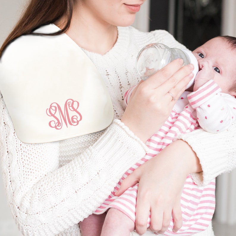 Personalised Baby Burp cloth boys girls YOUR NAME custom BABY MUM TO BE