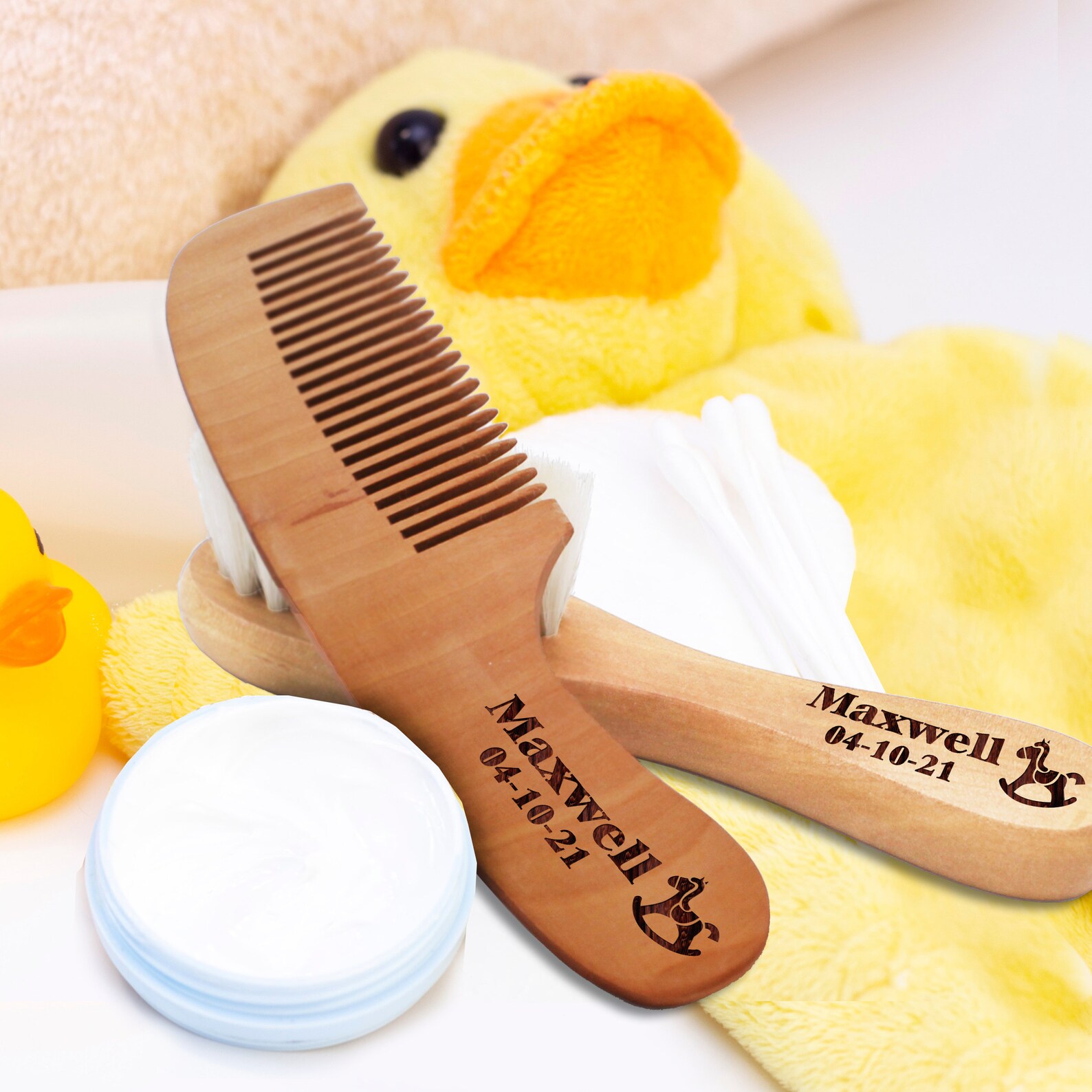 Personalized Baby Brush and Comb Set Custom Baby Brush Etsy