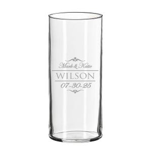 Personalized Flower Vase, Centerpieces for Wedding, Centerpiece Vase, Table Center Pieces, Engraved Flower Vase, Glass Vase Centerpiece afbeelding 5
