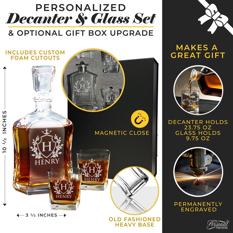 Scotch Decanter Personalized Decanter Groomsmen Gift Etsy