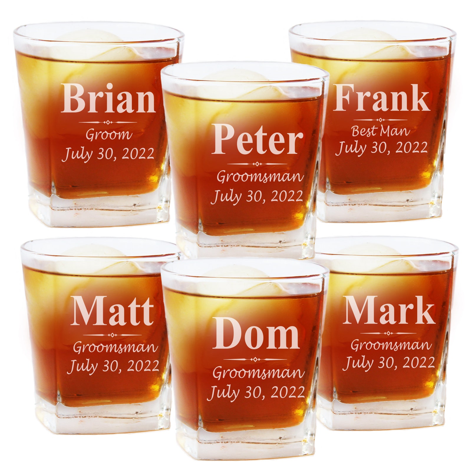 Personalized Old Fashioned Glasses Custom on the Rocks Etsy