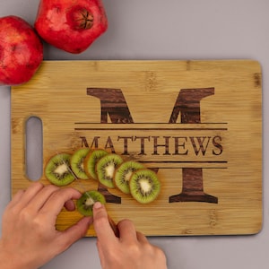 Personalized Bamboo Cutting Board, Personalized Cutting Board, Anniversary Gift, Gifts for Couples, Personalized Wedding Gift