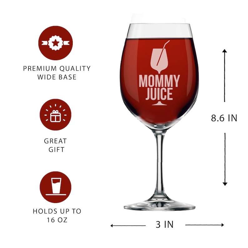 Wine Glasses With Sayings Funny Mom Gifts Mom Gifts  Etsy