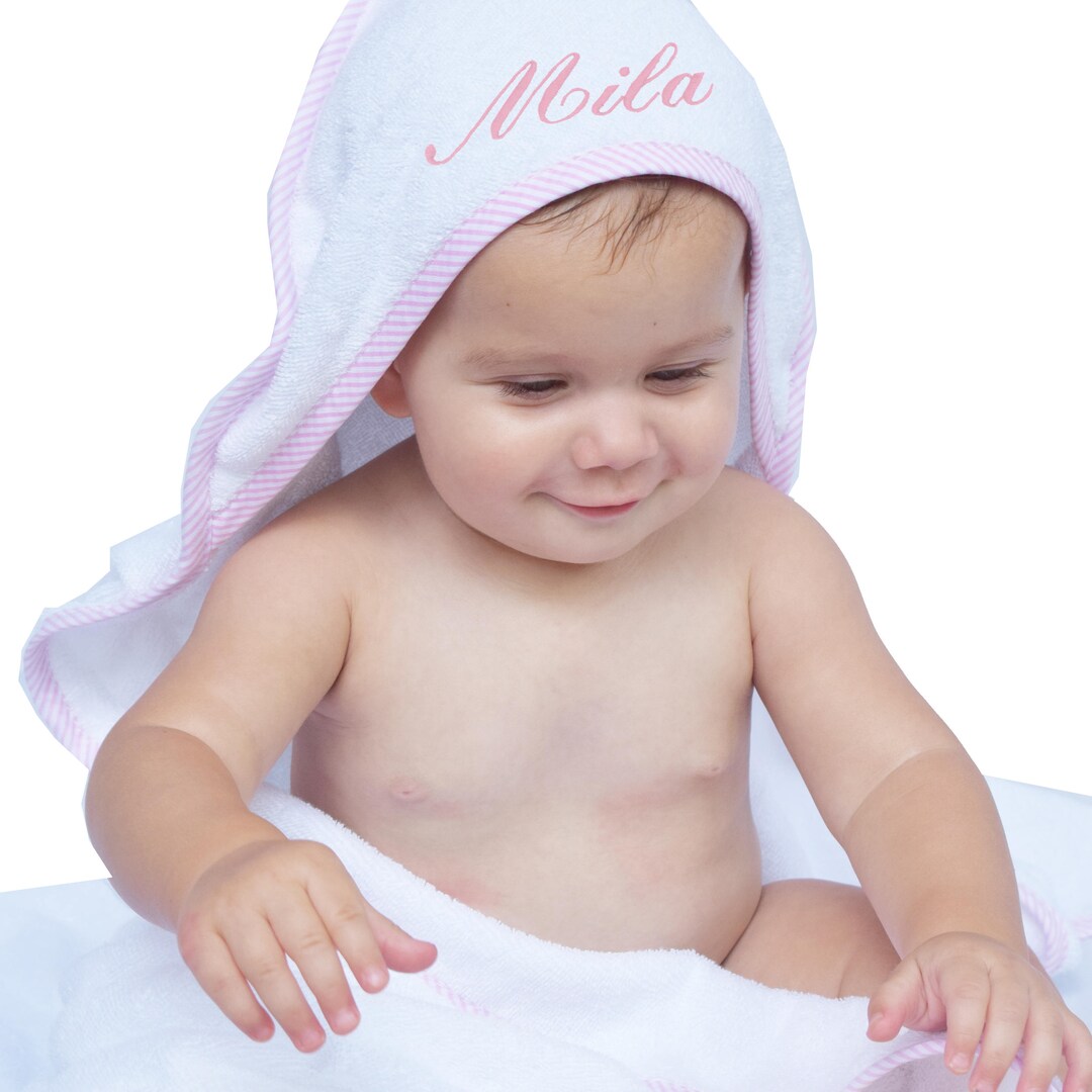 Personalized Hooded Bath Towel, Hooded Towel Baby Boy, Baby Hooded Bath