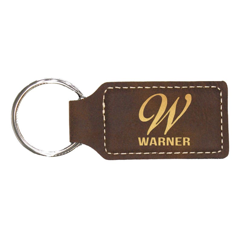 Monogram Keychain Personalized Keychain for Boyfriend Etsy