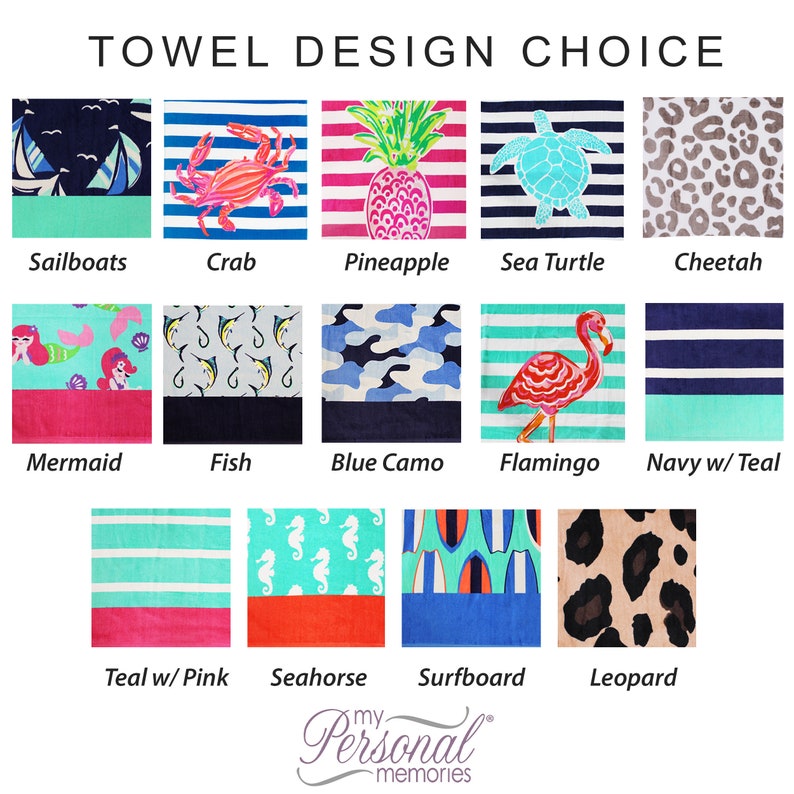 Kids Beach Towel, Beach Towels for Kids, Personalized Kids Beach Towel, Gifts for Kids, Birthday Gifts for Kids, Gifts for Girls and Boys image 2