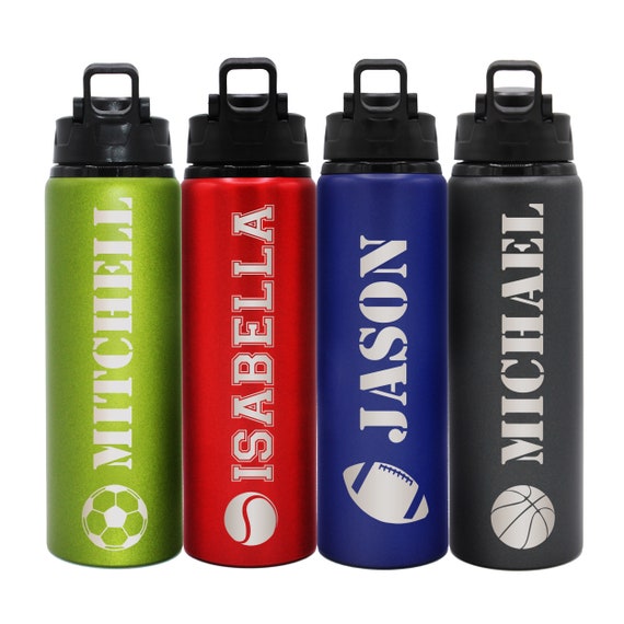 Personalized Sports Water Bottle, Personalized Kids Water Bottle
