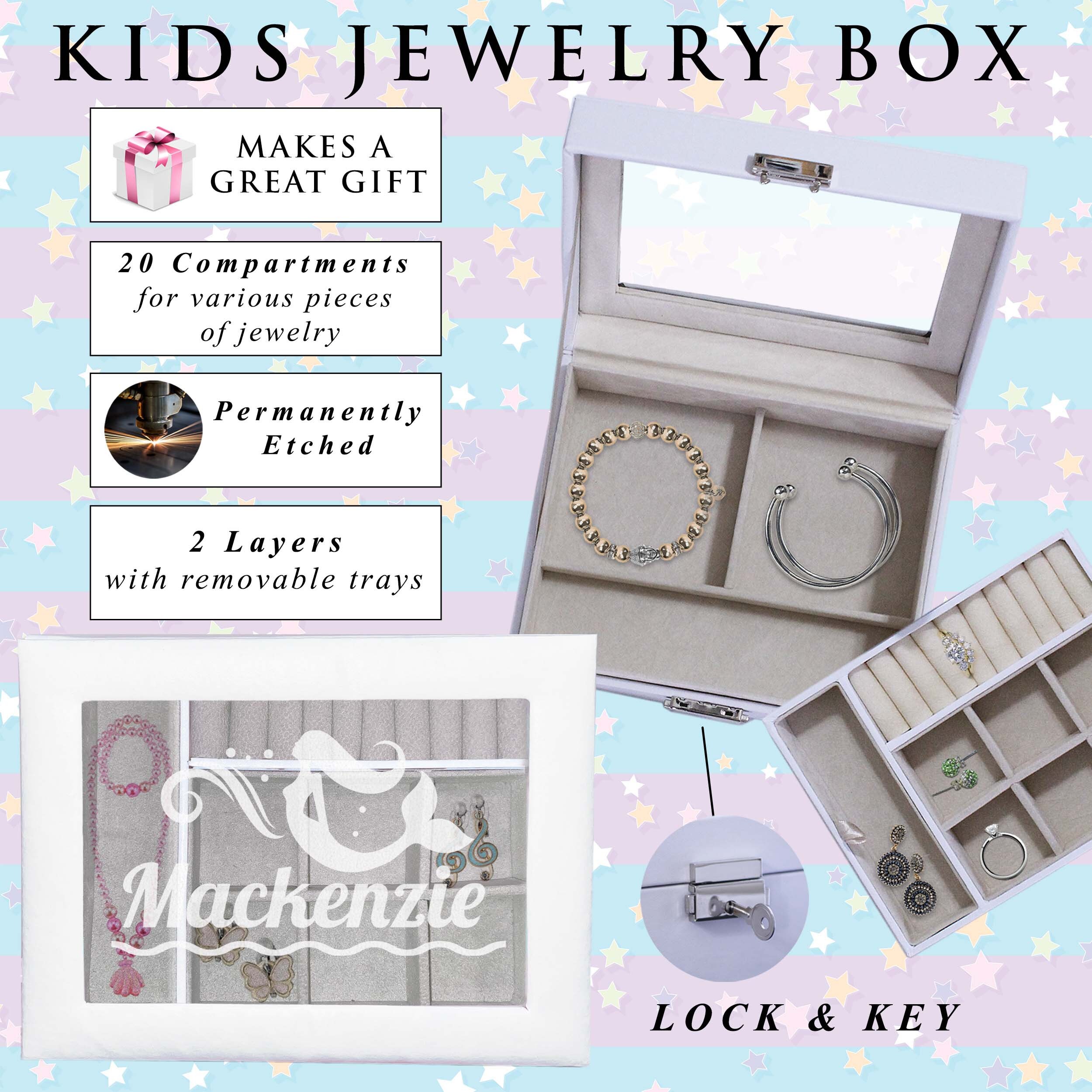 Personalized Kids Jewelry Box Custom Little Girls Jewelry Etsy