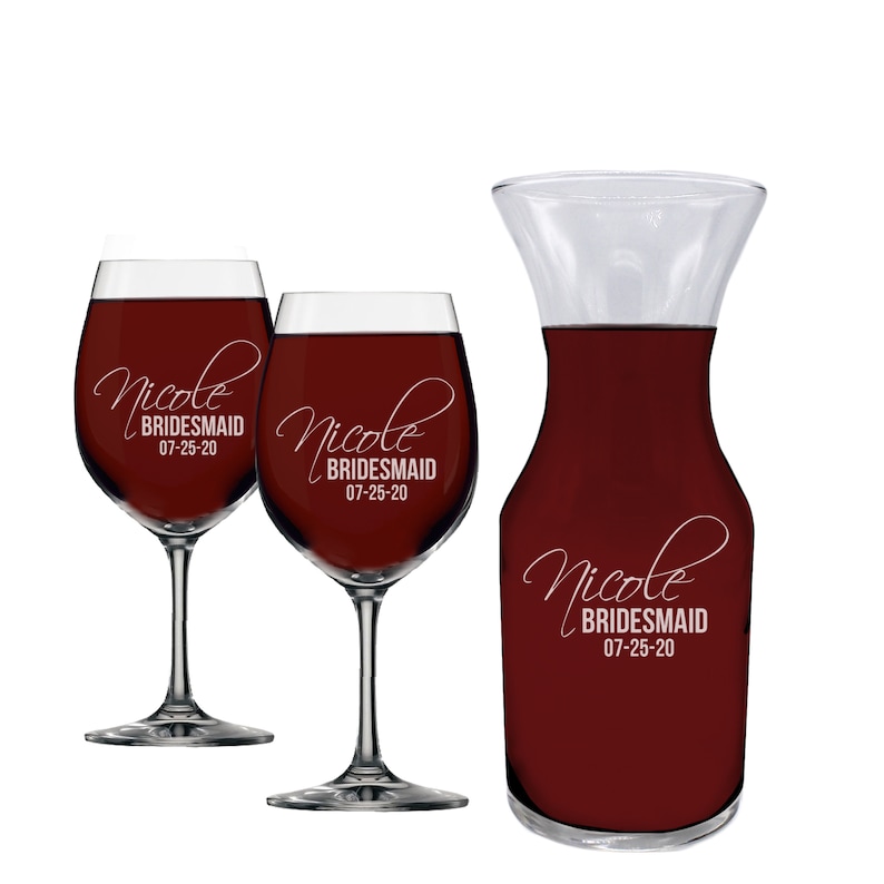 Personalized Wine Carafe Custom Carafe Engraved Wine Etsy
