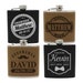 Personalized Flask, Groomsmen Gift Box, Groomsmen Flask Set, Gifts for Groomsmen, Monogram Flask, Custom Flask Set, Groomsman Flask