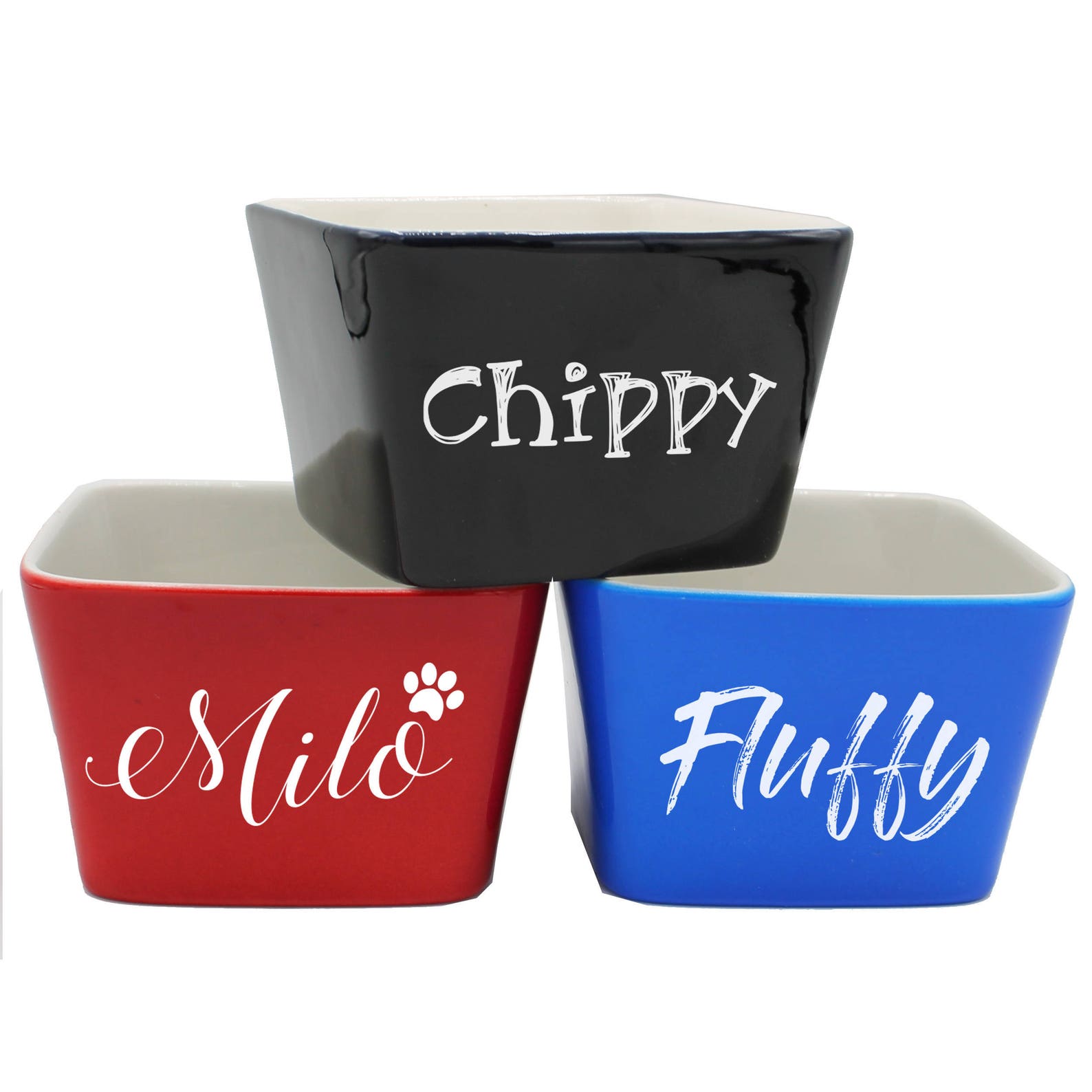 Pet Gifts Personalized Cat Bowl Ceramic Personalized Pet Etsy