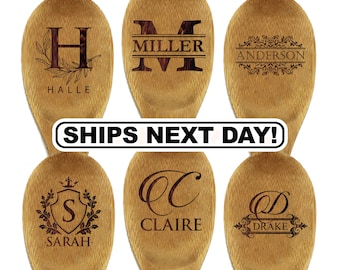 Personalized Wooden Spoon - Custom Bamboo Kitchen Spoon 10 Inches