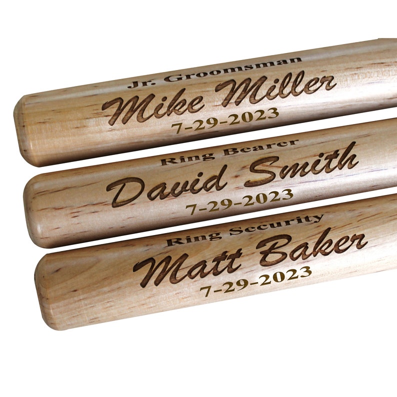 Custom Baseball Bat Groomsmen Baseball Bat Engraved Baseball Etsy
