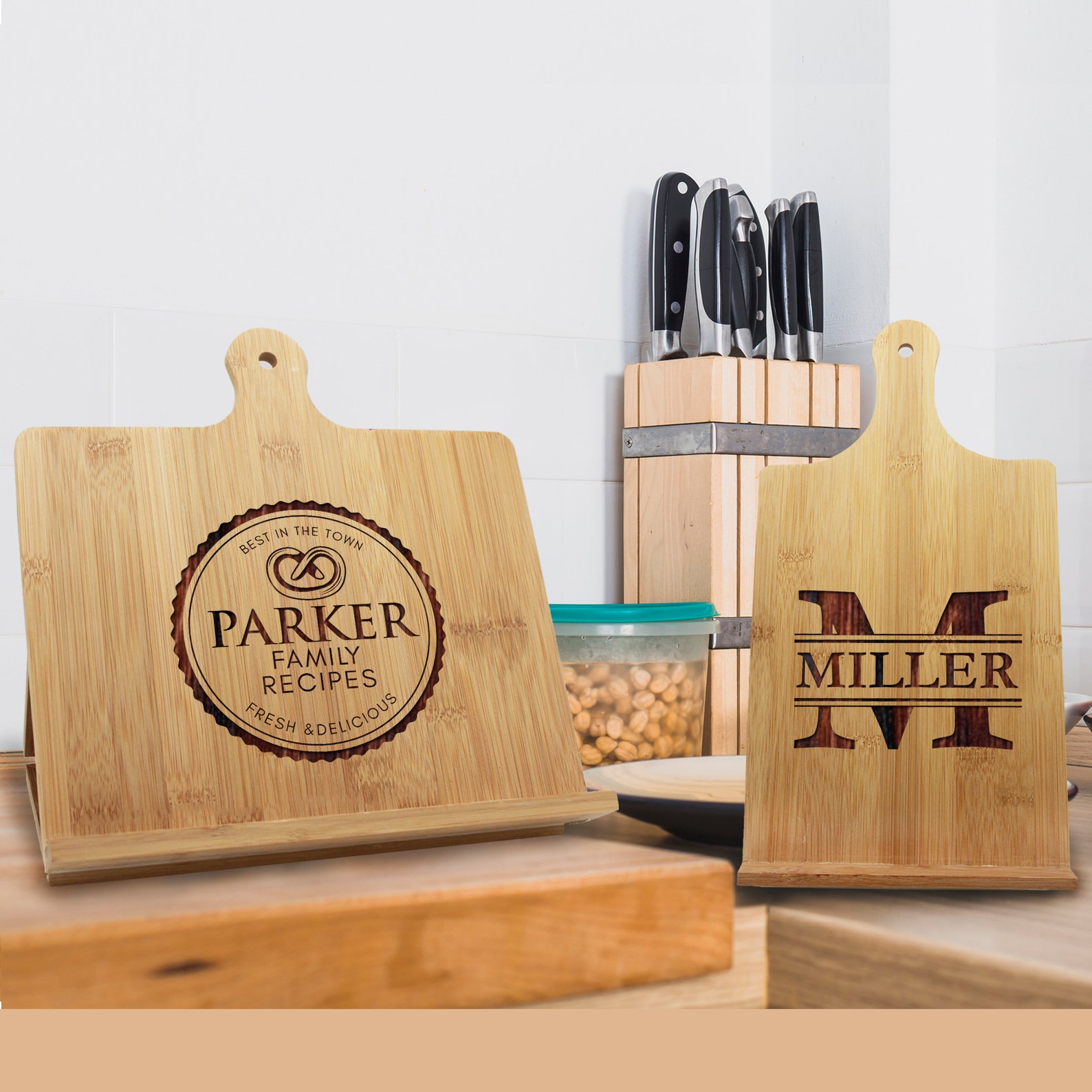 Recipe Holder Stand Personalized Cook Book Stand Etsy