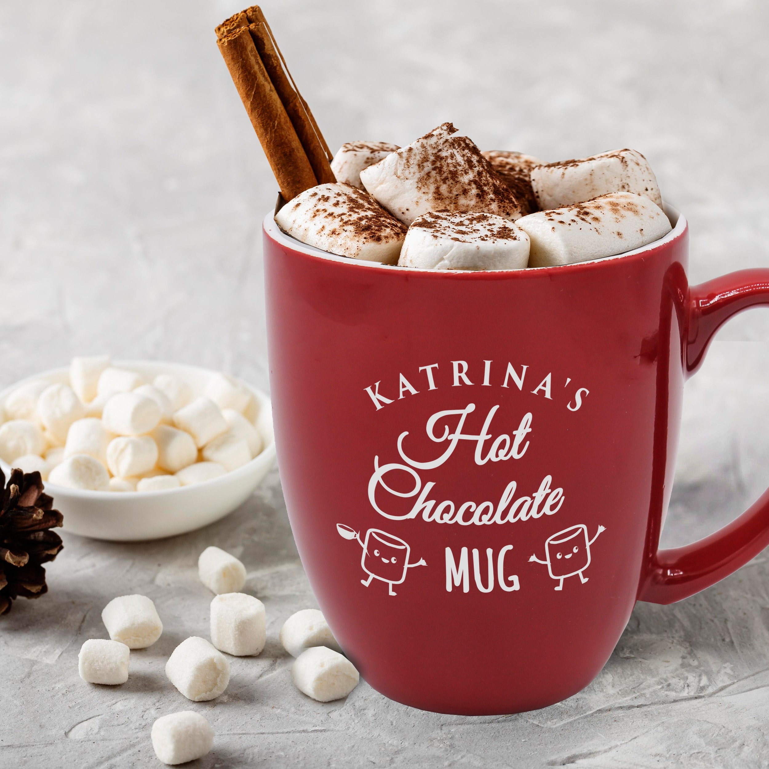 Personalized Hot Chocolate Mug, Family Mugs Personalized, Kids Hot Cocoa Mug,  Kids Hot Chocolate Mugs, Camping Mug Kids, Marshmallow Mugs 