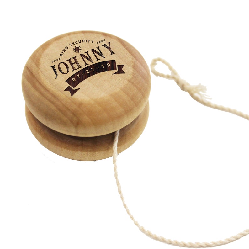 Wooden YoYo, Yo-Yo Toy, Wood Yo Yo, Ringbearer Gift, Party Favor For Kids, Wood Kids Toys, Classic Toy, Personalized YoYo, Yo-Yo, Yo Yo Wood image 3