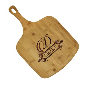 Pizza Peel, Personalized Pizza Board, Wood Pizza Paddle, Custom Pizza Peel, Pizza Lovers, Personalized Pizza Gifts, Pizza Cutter and Paddle image 7