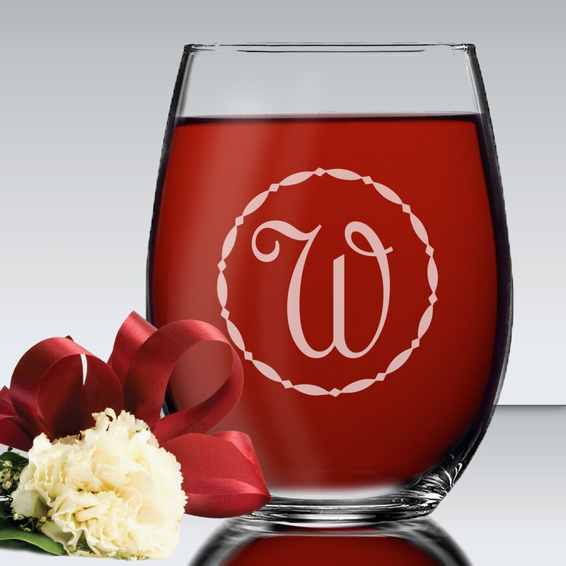 Personalized Stemless Wine Glasses Etched Wine Glasses Etsy