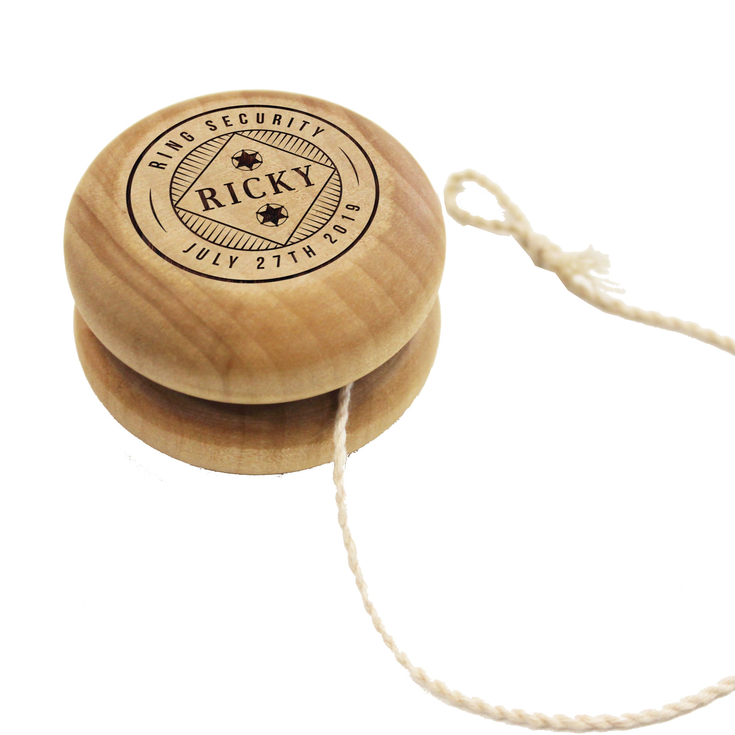 Wooden YoYo YoYo Toy Wood Yo Yo Ringbearer Gift Party Etsy