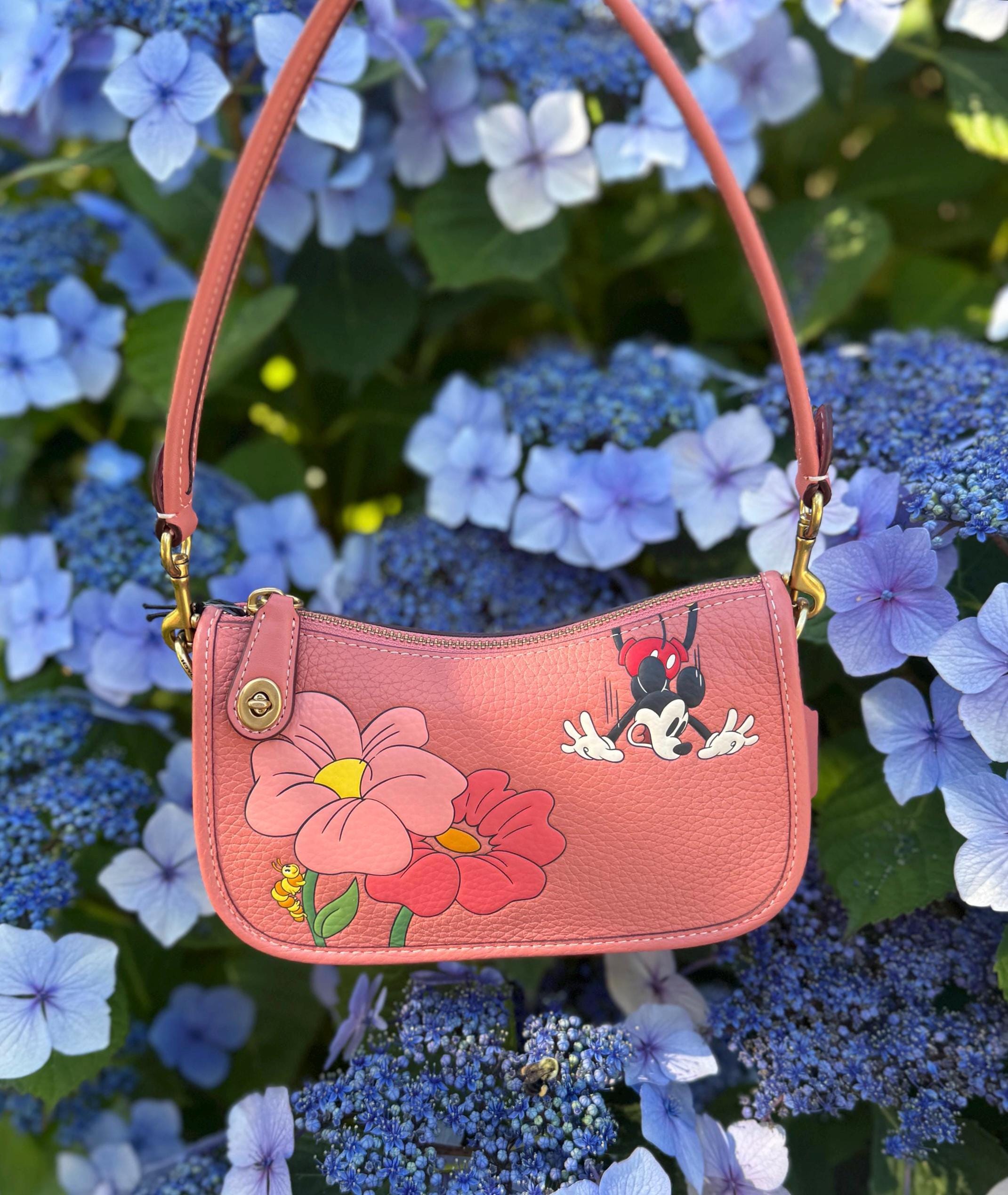 バッグ Vintage Coach Signature Hand Bag Flower COACH Signature Collection Handbag NEW with flower applique