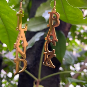 Land Back 18K Plated Gold Earrings