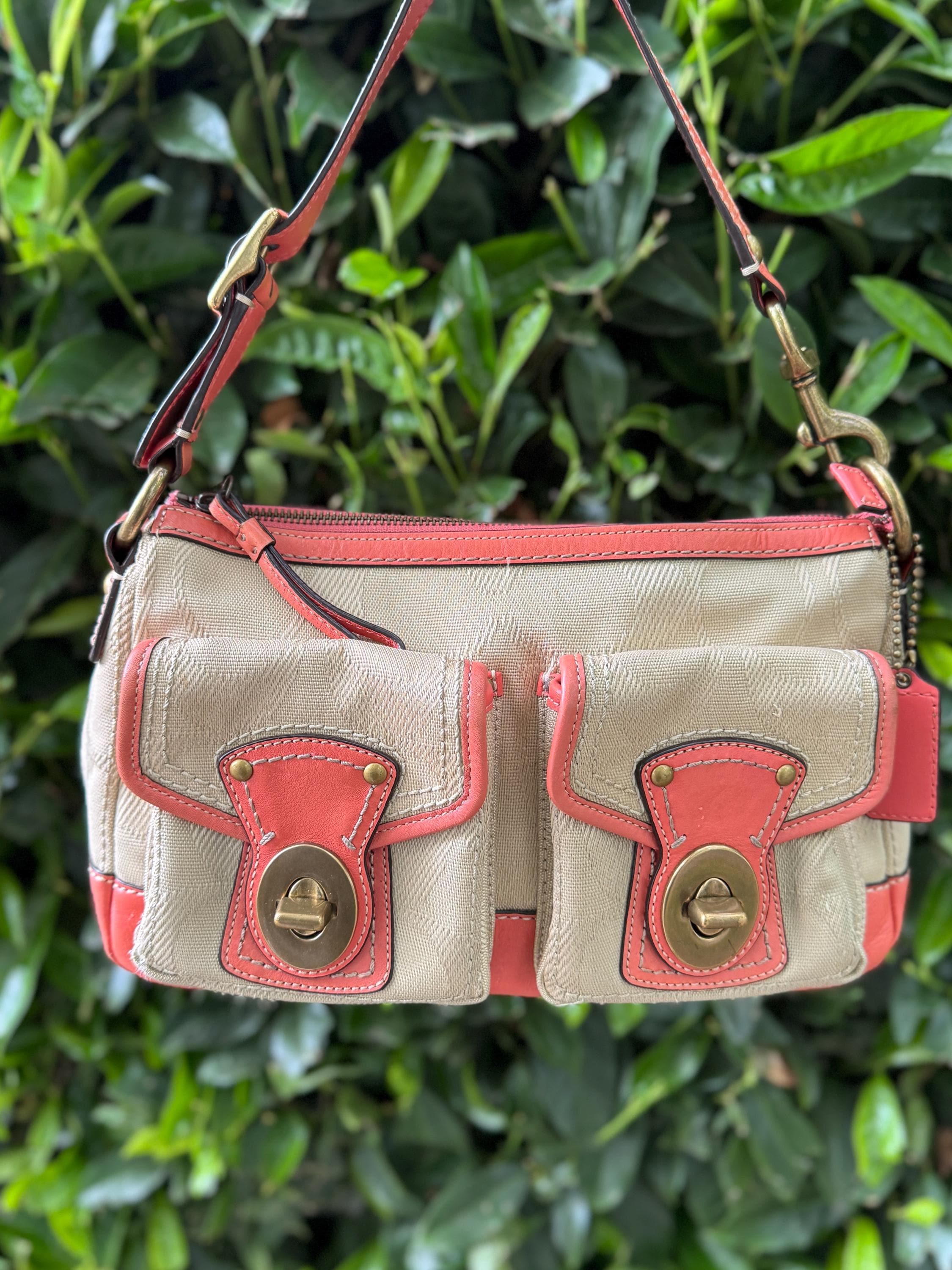 バッグ Coach Canvas Legacy 65th Anniversary Bag Coach 65th Anniversary Legacy Leather WHISKEY Hippie