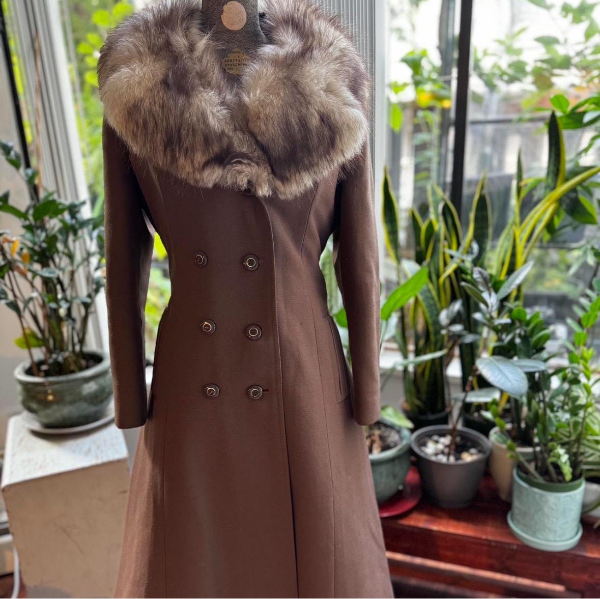 ジャケット・アウター Vintage Double Breasted Wool Long Coat Vintage Inspired Maxi Wool Coat, Double Breasted Trench Wool