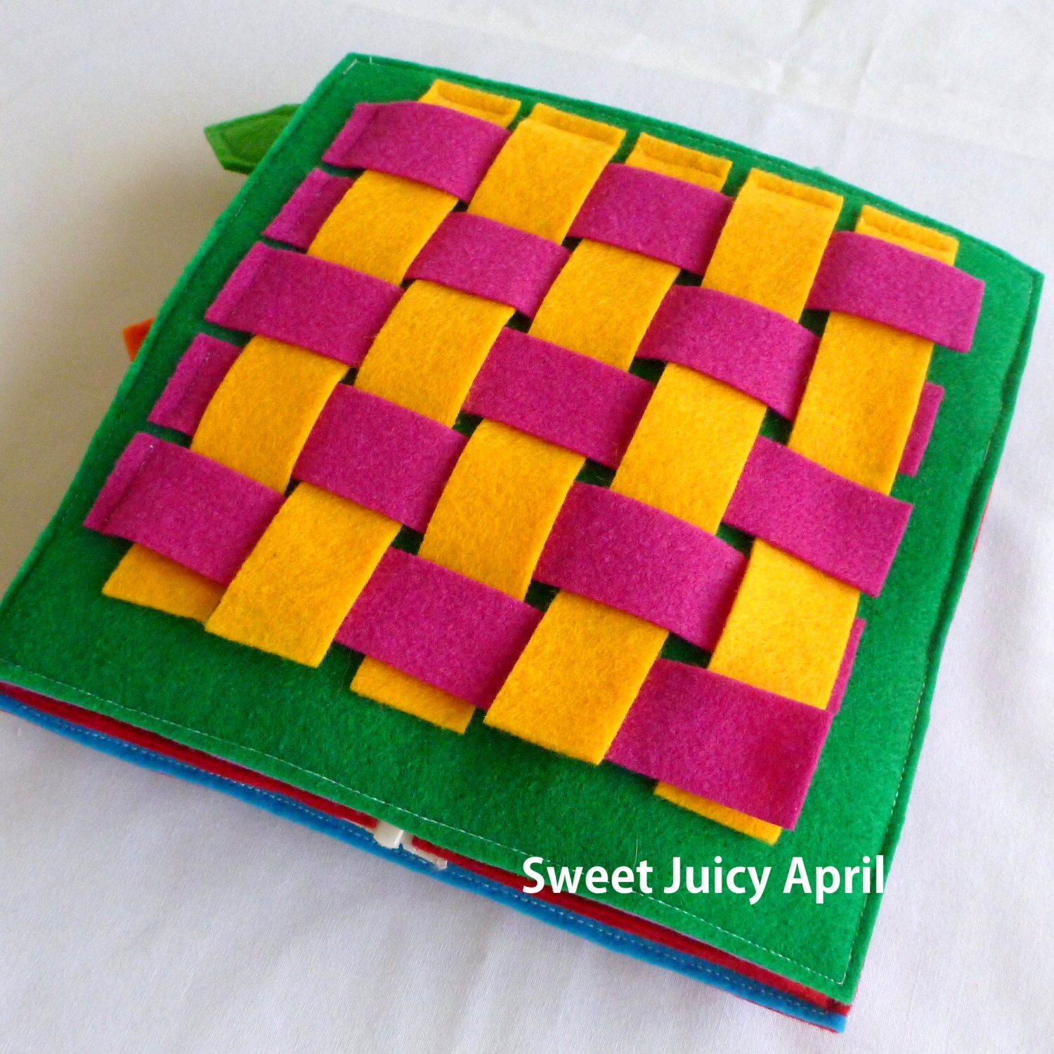 Weaving Quiet Book Page Etsy