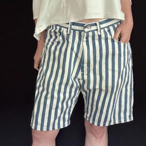 80s Striped Shorts - Etsy