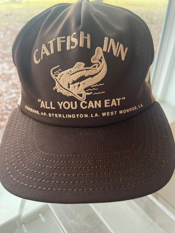 Vintage 1980s Trucker Catfish Buffet All You Can Eat Arkansas