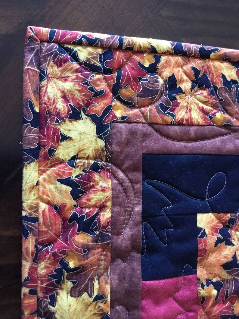 Quilted Fall Table Runner**Harvest Table Runner**Thanksgiving**Holiday Table Runner**Hostess Gift