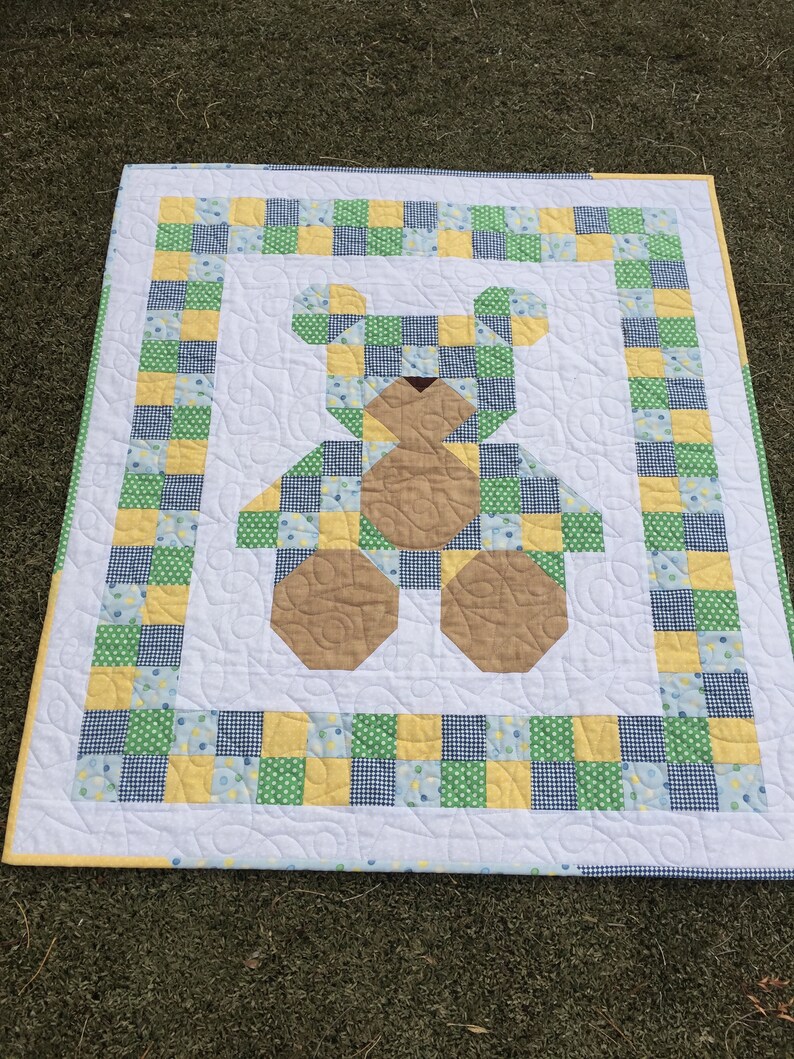 Teddy Bear Quilt**Teddy Bear**New Baby**Nursery**Shower Gift**New Mother**Infant Teddy Bear Quilt**Teddy Bear**Baby Blanket**Quilt