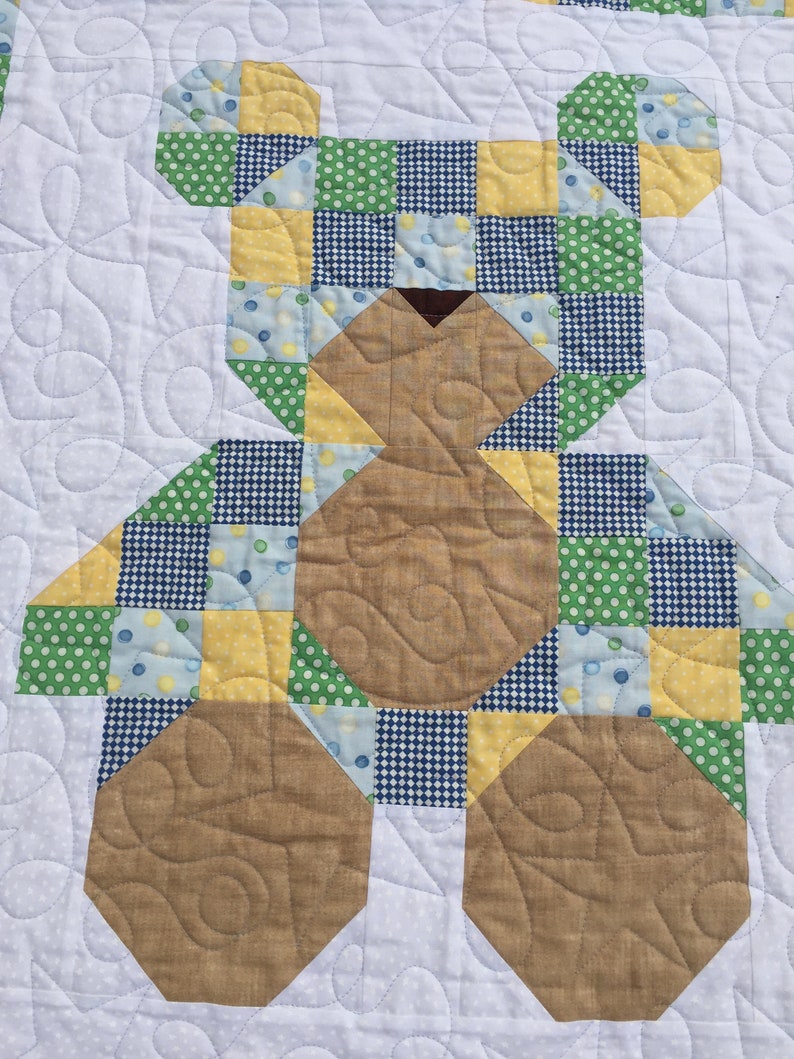 Teddy Bear Quilt**Teddy Bear**New Baby**Nursery**Shower Gift**New Mother**Infant Teddy Bear Quilt**Teddy Bear**Baby Blanket**Quilt