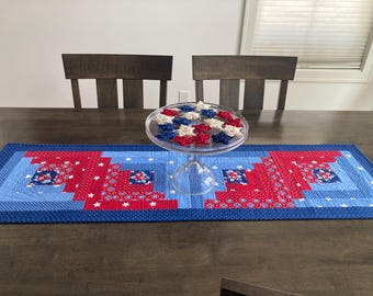 Quilted Table Runner**Independence Day**4th of July**Americana**Patriotic