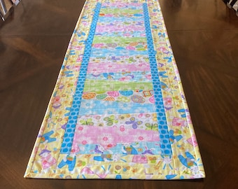 Easter Table Runner**Quilted Table Runner**Easter**Spring**Bunnies**Carrot Patch